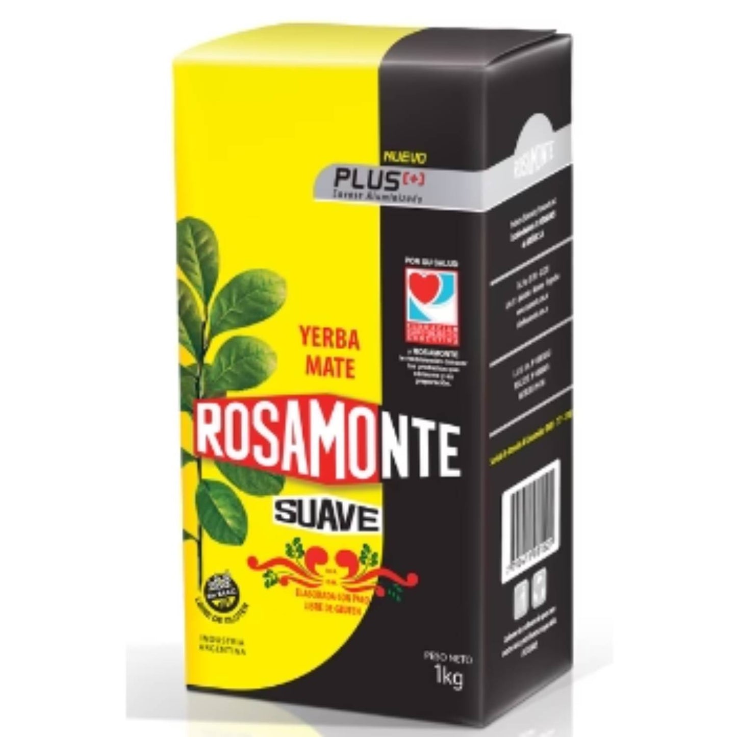 Rosamonte Yerba Mate Suave 1 kg Argentine Mild Mate Tea