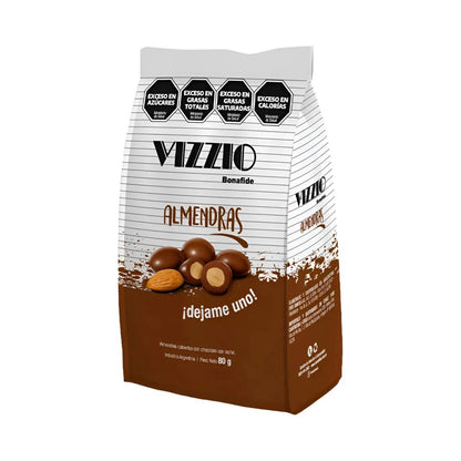 Vizzio by Bonafide Almonds with Milk Chocolate Coating 80g / 3.22oz