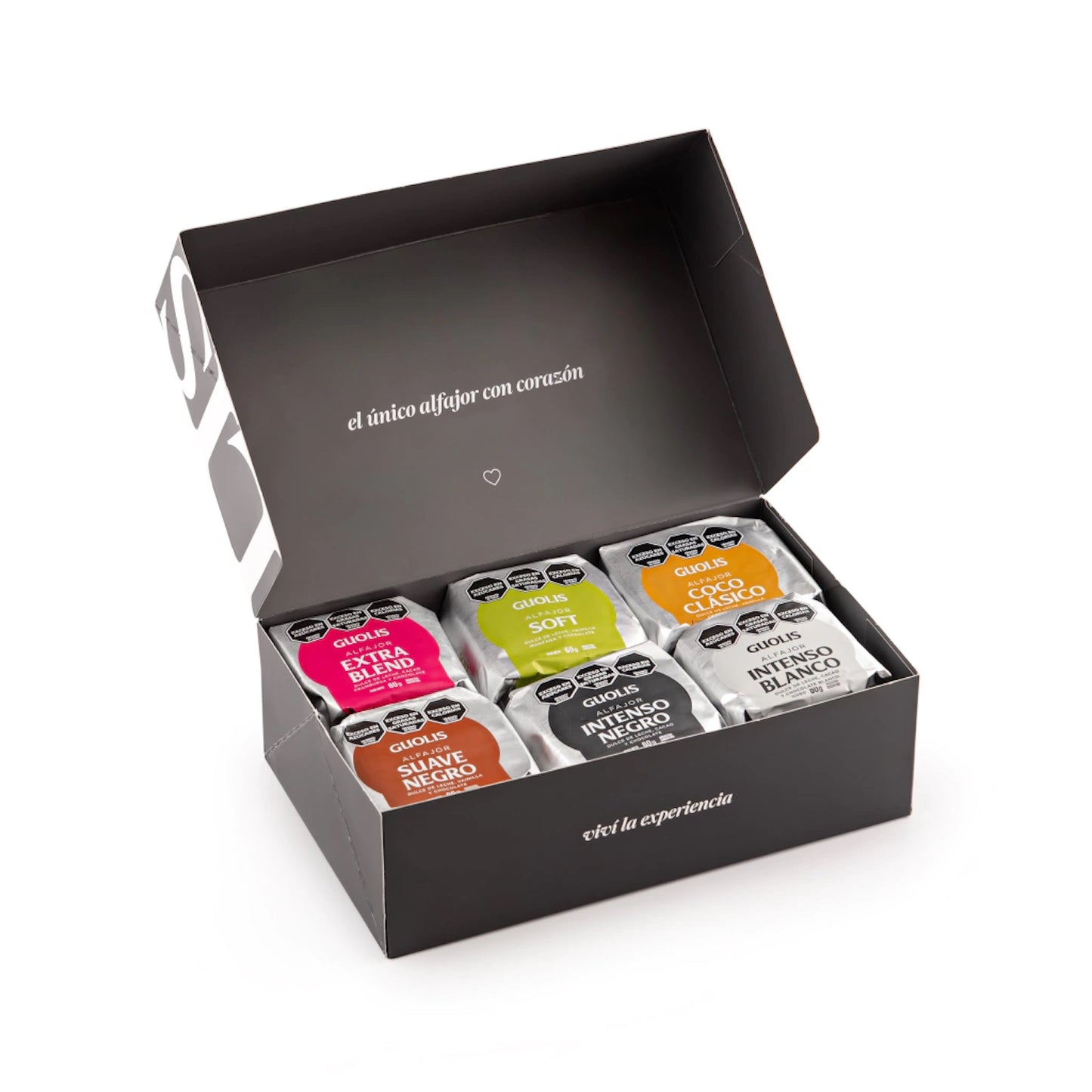 Guolis Mixed Alfajores Box | Dulce de Leche & Fruit Heart 12 Units (800g)