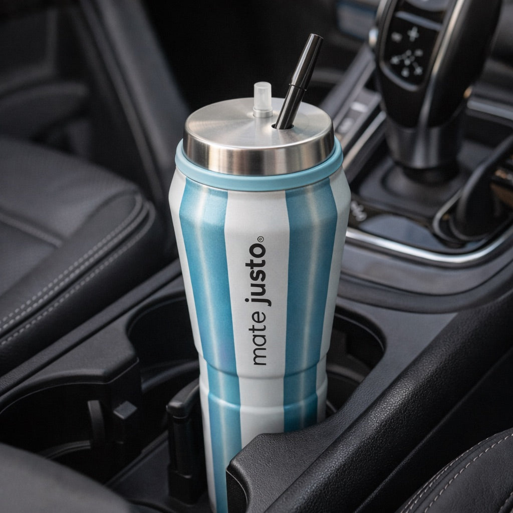 Mate Justo Imperial World Cup Edition – Self-Filling Mate Cup, Spill-Proof