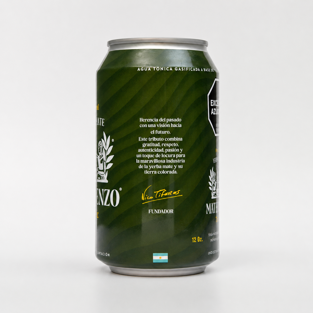 Mathienzo Tonic: Premium Sparkling Yerba Mate Beverage (6 Pack)