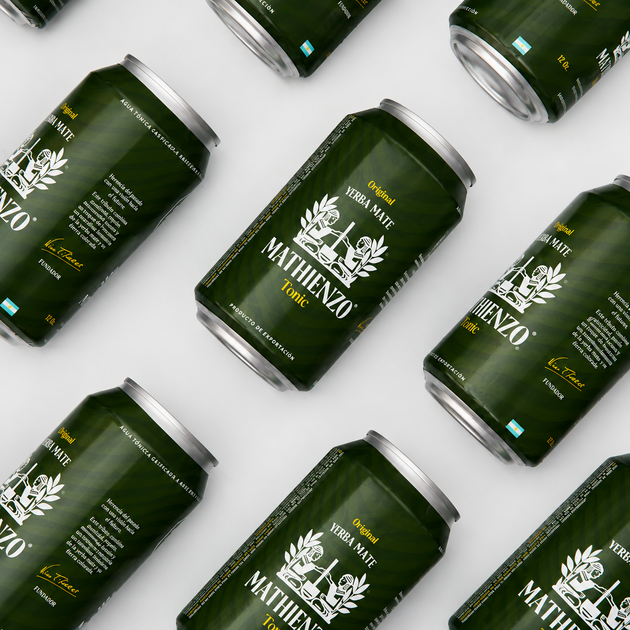 Mathienzo Tonic: Premium Sparkling Yerba Mate Beverage (6 Pack)