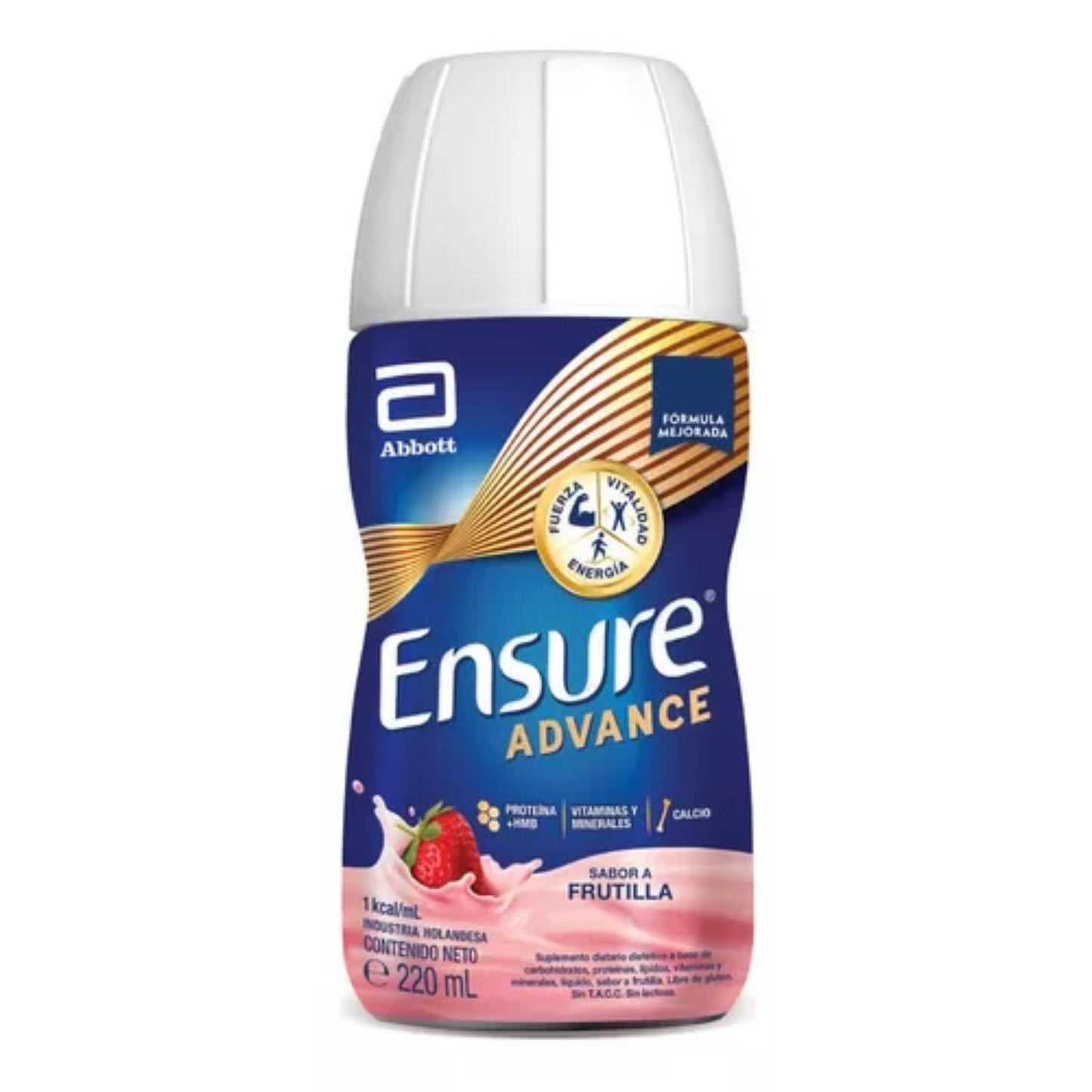Abbott Ensure Advance Strawberry Flavor Liquid Nutritional Supplement 220 g / 7.7 oz