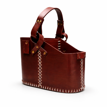Brown Leather Mate Bag Traditional Argentine Matera