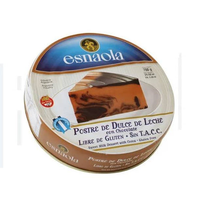 Esnaola Dulce de Leche with Chocolate Dessert 700g | Argentine Gluten-Free Sweet