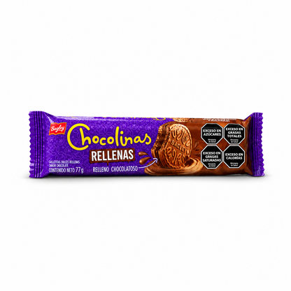 Chocolinas Filled Cookies 77g | Argentine Chocolate Sandwich Cookies