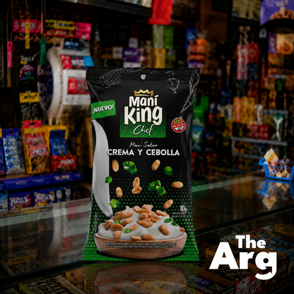 Maní King Cream & Onion Flavored Peanuts 80 g