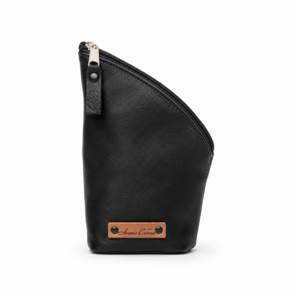 Black Leather Yerba Mate Holder | Traditional Argentine Mate Accessory