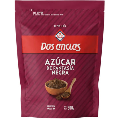 Dos Anclas Black Decorative Sugar | 300g Doypack