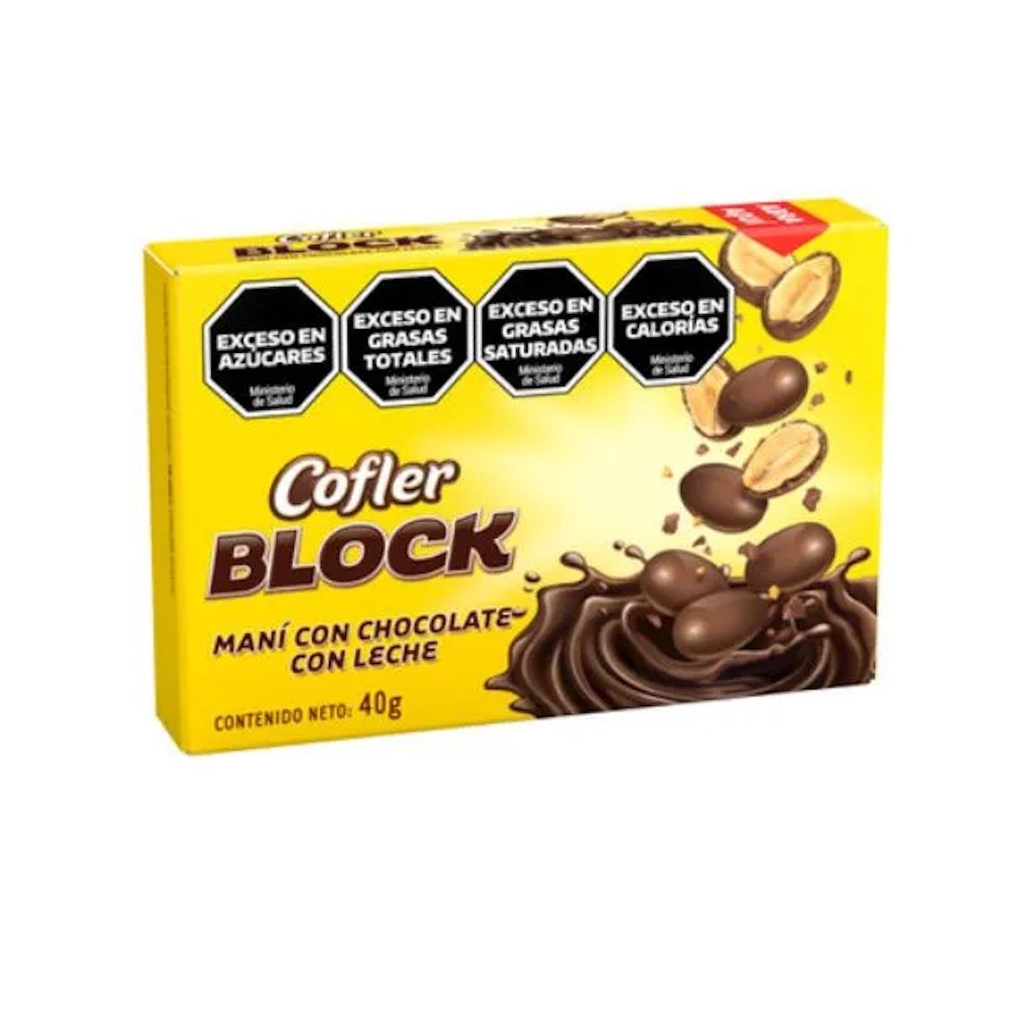Cofler Block Chocolate Covered Peanuts Snack Box 40g / 1.41 oz