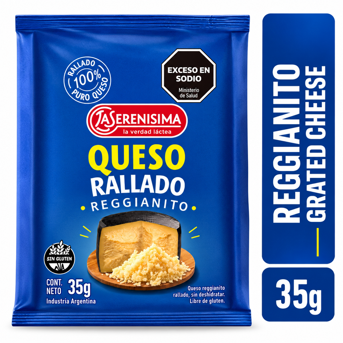 La Serenísima Reggianito Grated Cheese | 35 g
