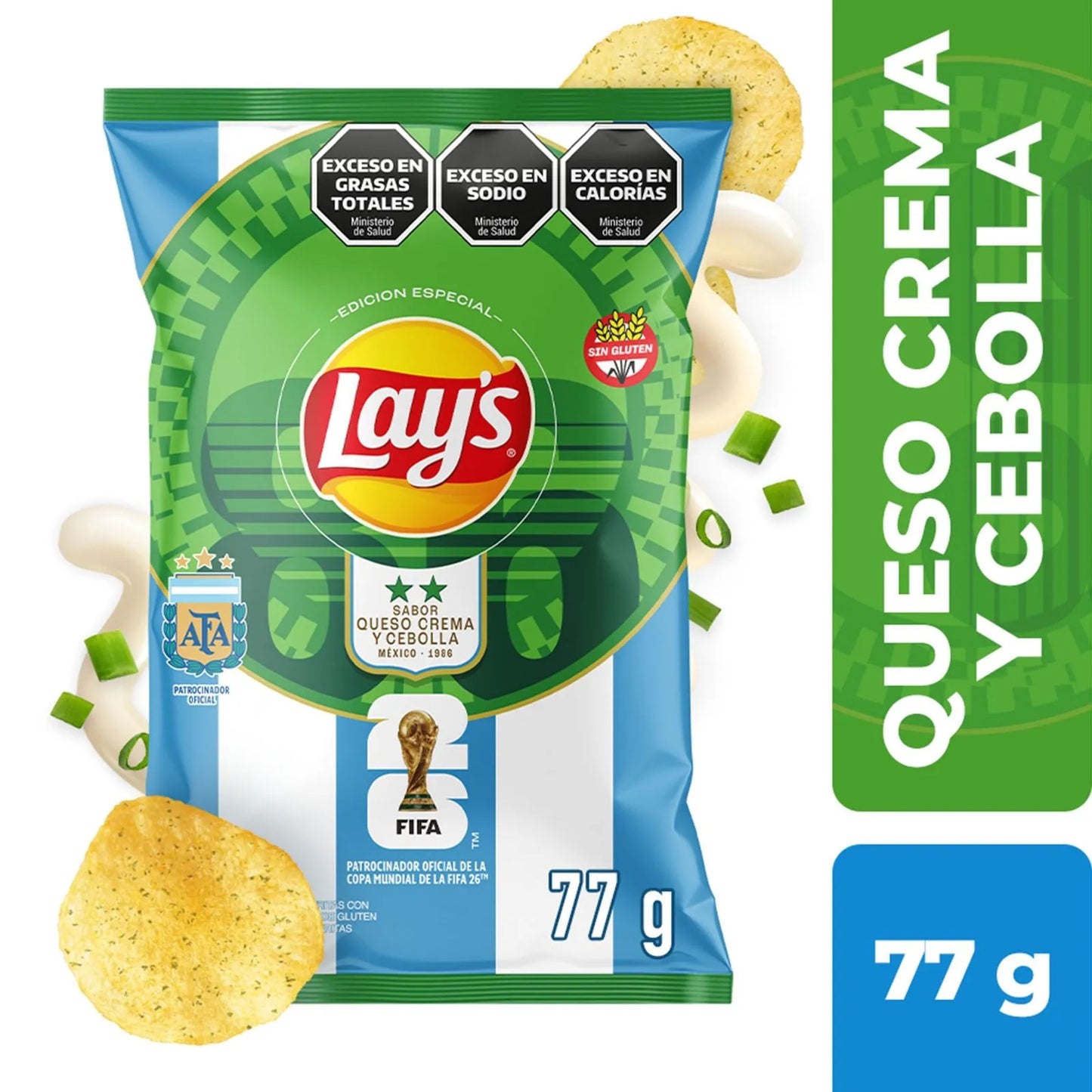 Lay’s Cream Cheese & Onion Potato Chips 77 g