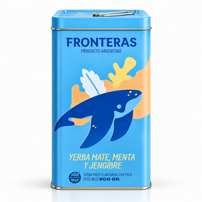 Fronteras Mint & Ginger Yerba Mate in Tin 500g