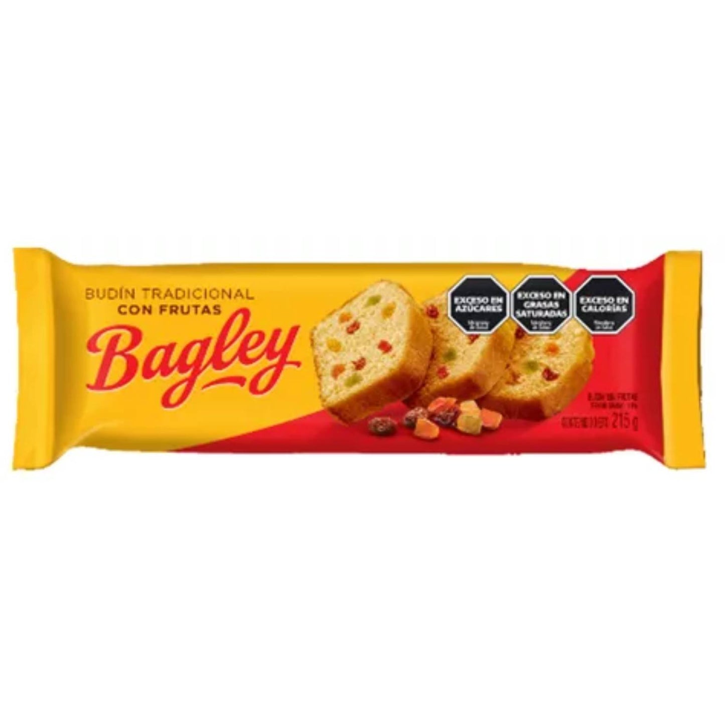Bagley Premium Traditional Fruit Pound Cake 215g / 7.6oz | Classic Argentine Budín