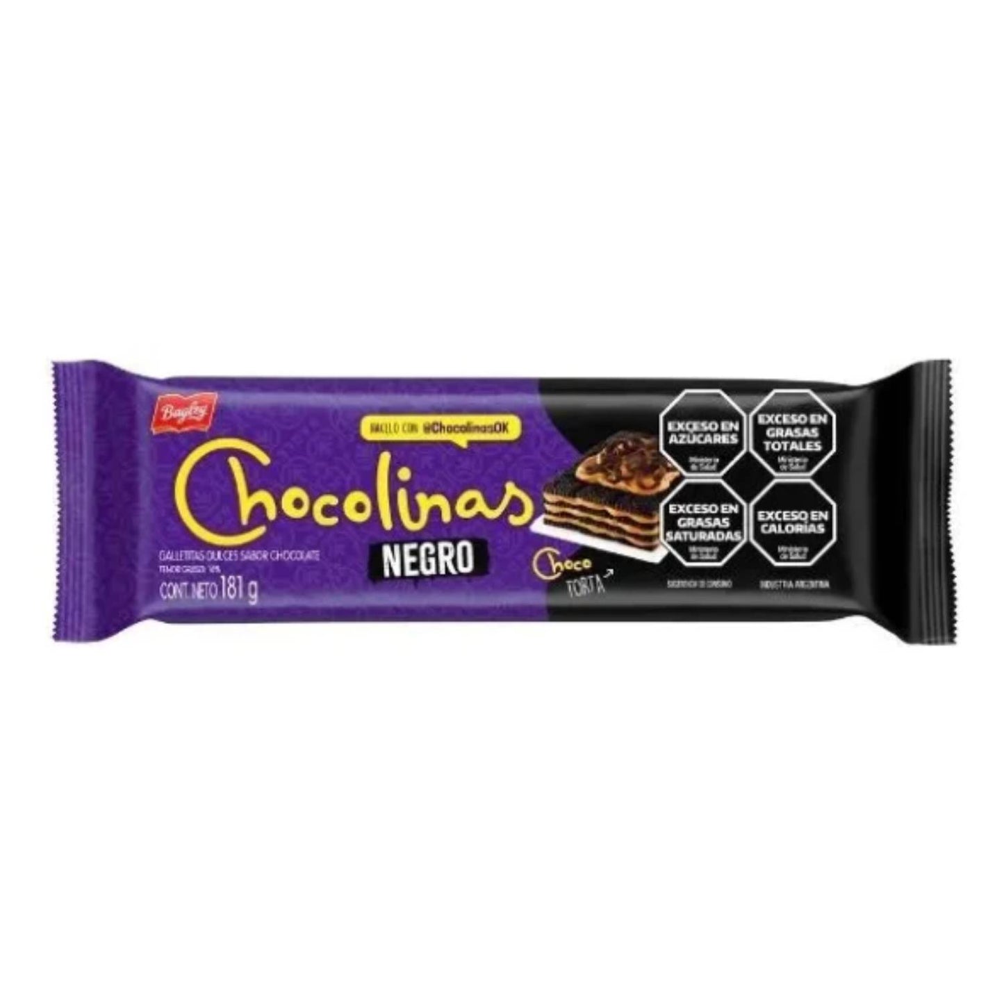 Bagley Chocolinas Negro Chocolate Cookies 181g / 0.39lb
