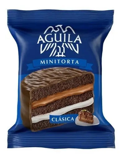 Águila Alfajor Classic Minicake with Dulce de Leche & Cream 69g / 2.4 oz | Argentine Chocolate Treat