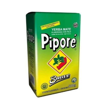 Piporé Suave Yerba Mate with Stems Gluten-Free Natural Aging 500g/1.1lb