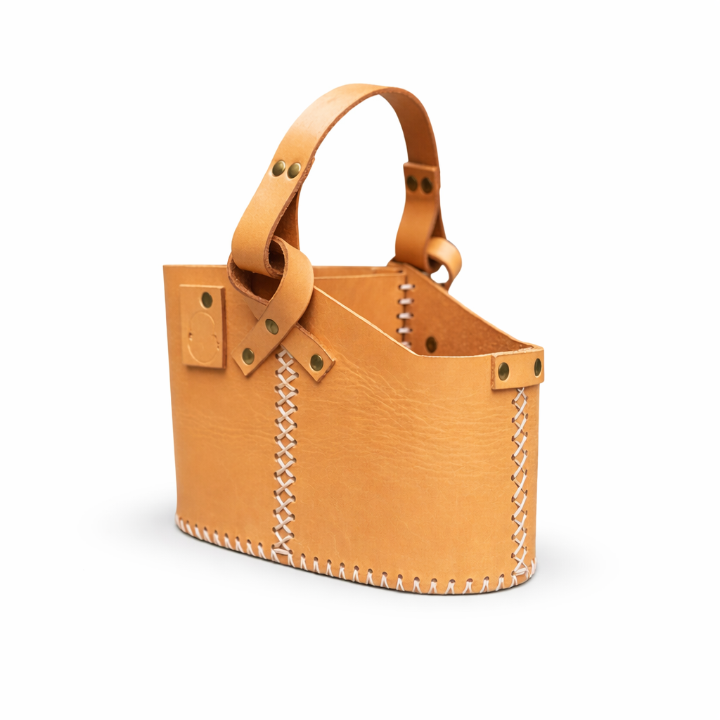 Natural Leather Simple Mate Bag | Traditional Argentine Matera