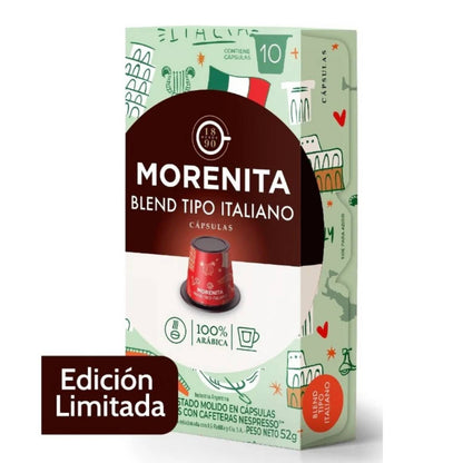 La Morenita Coffee Capsules Italian Blend 52g | Argentine Coffee Experience