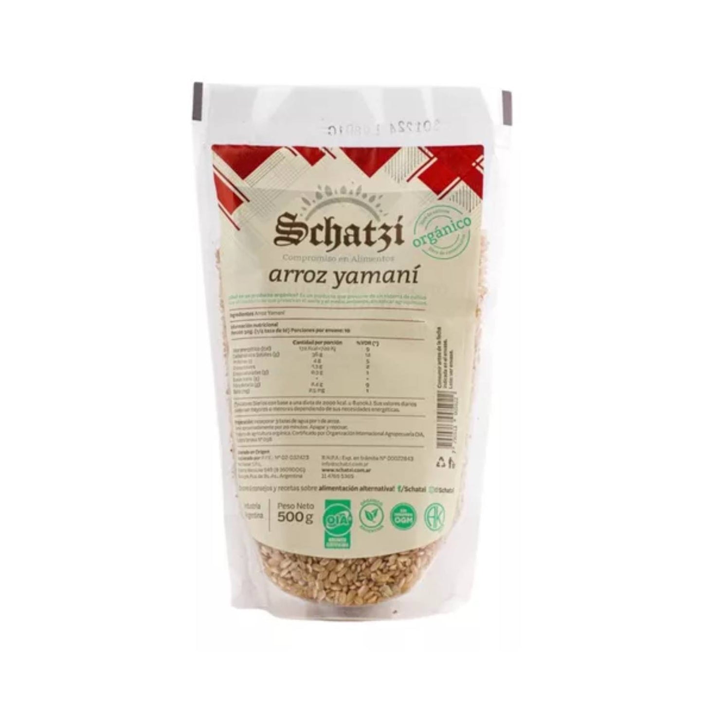 Schatzi Organic Rice 500g | Premium Argentine Pantry Staple