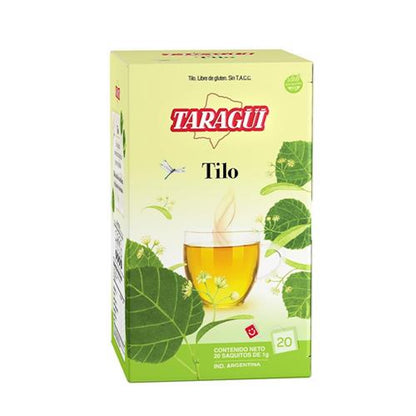 Taragüi Linden Tea 20 Tea Bags | Tilo Herbal Infusion