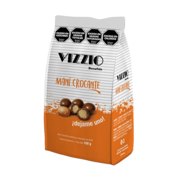 Vizzio by Bonafide Crunchy Peanut with Milk Chocolate Coating 100 g / 3.52 oz