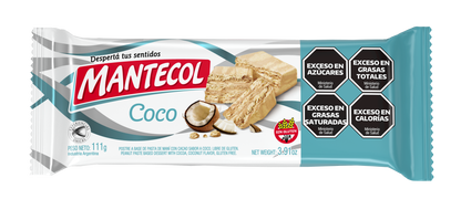 Mantecol - Coconut Flavor Semi-Soft Peanut Butter Glutten Free 111g/3.91 oz