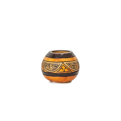 Hand-Carved Simple Gourd Mate Cup with Straw