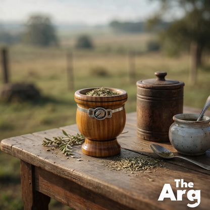 Palo Santo Mate Cup with Aluminum Pendant | Traditional Argentine Mate