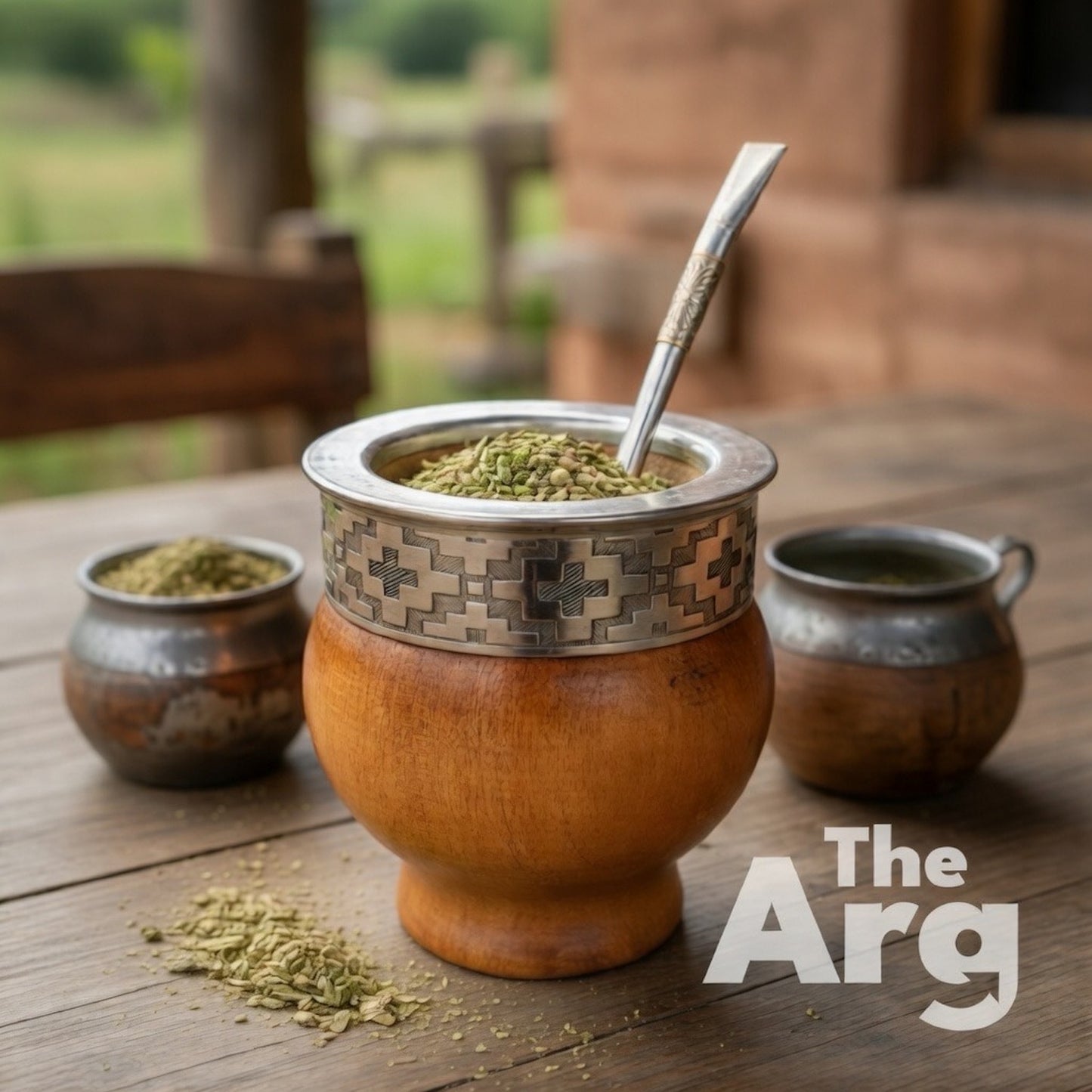 Wooden Imperial Mate Cup Inspired by the Pampa Traditional Argentine Mate
