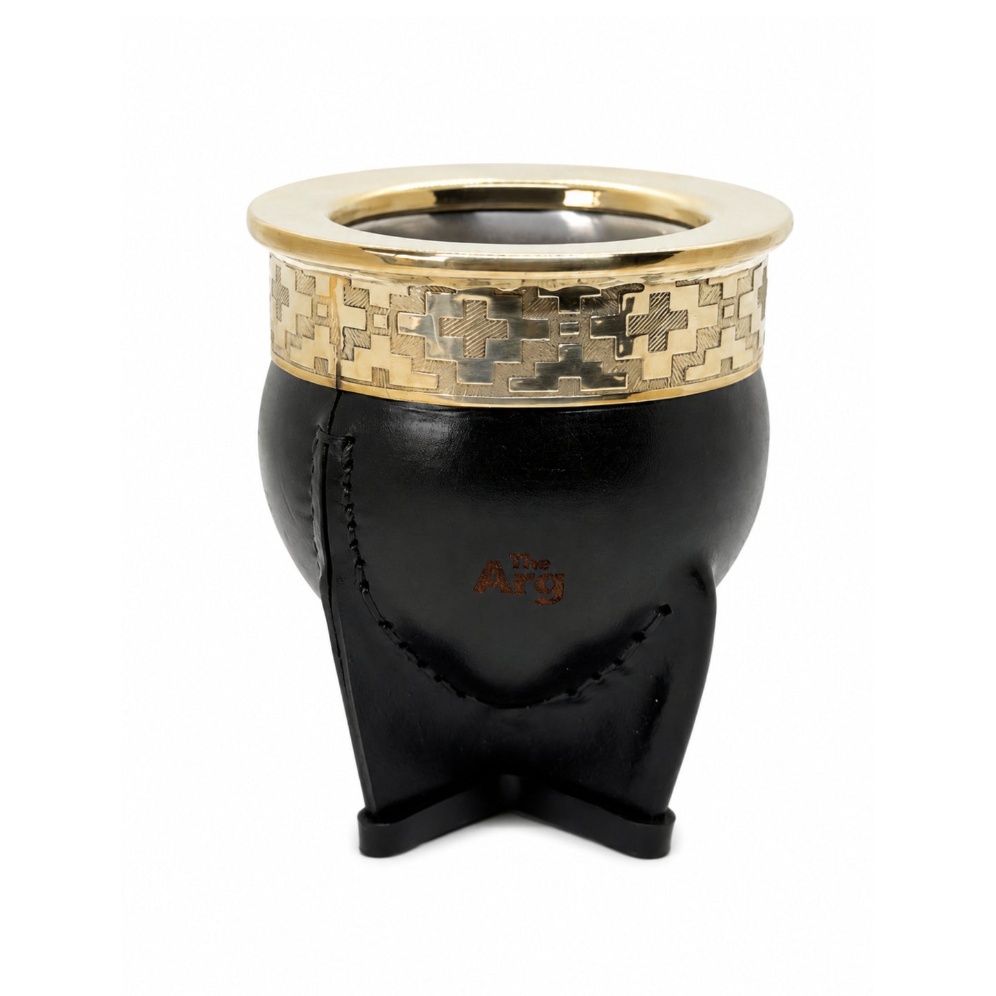 Black Pampa Imperial Steel Mate with Stainless Steel Bombilla