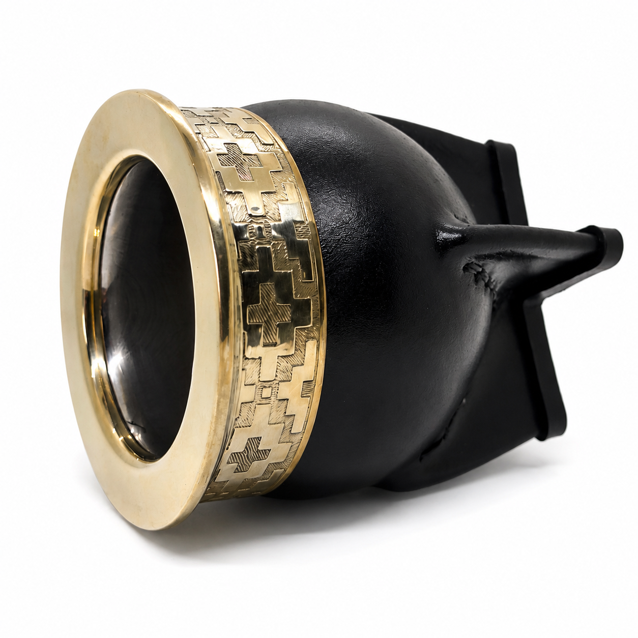 Black Pampa Imperial Steel Mate with Stainless Steel Bombilla