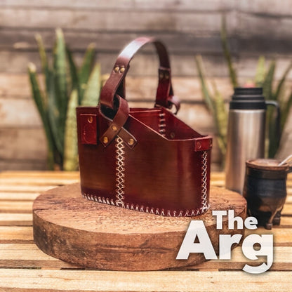 Brown Leather Mate Bag Traditional Argentine Matera