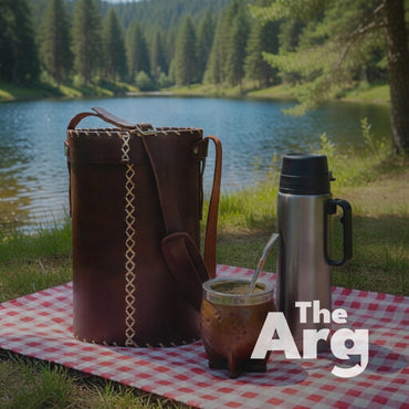 Brown Leather Matera – Traditional Argentine Mate Carry Bag