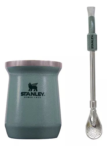 Official Stanley Classic Mate Set - Mate + Spoon Straw - Stainless Steel
