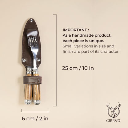 Round Guayubira Wood Picnic Set