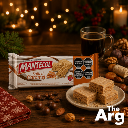 Mantecol Salted Caramel Peanut Butter Semi Soft Bar Gluten Free 111g