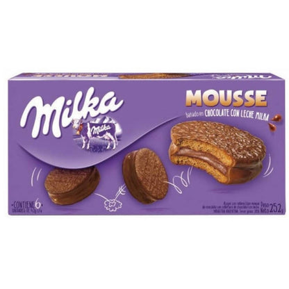 Milka Alfajores with Chocolate Mousse Filling | 6 Pack (252g)