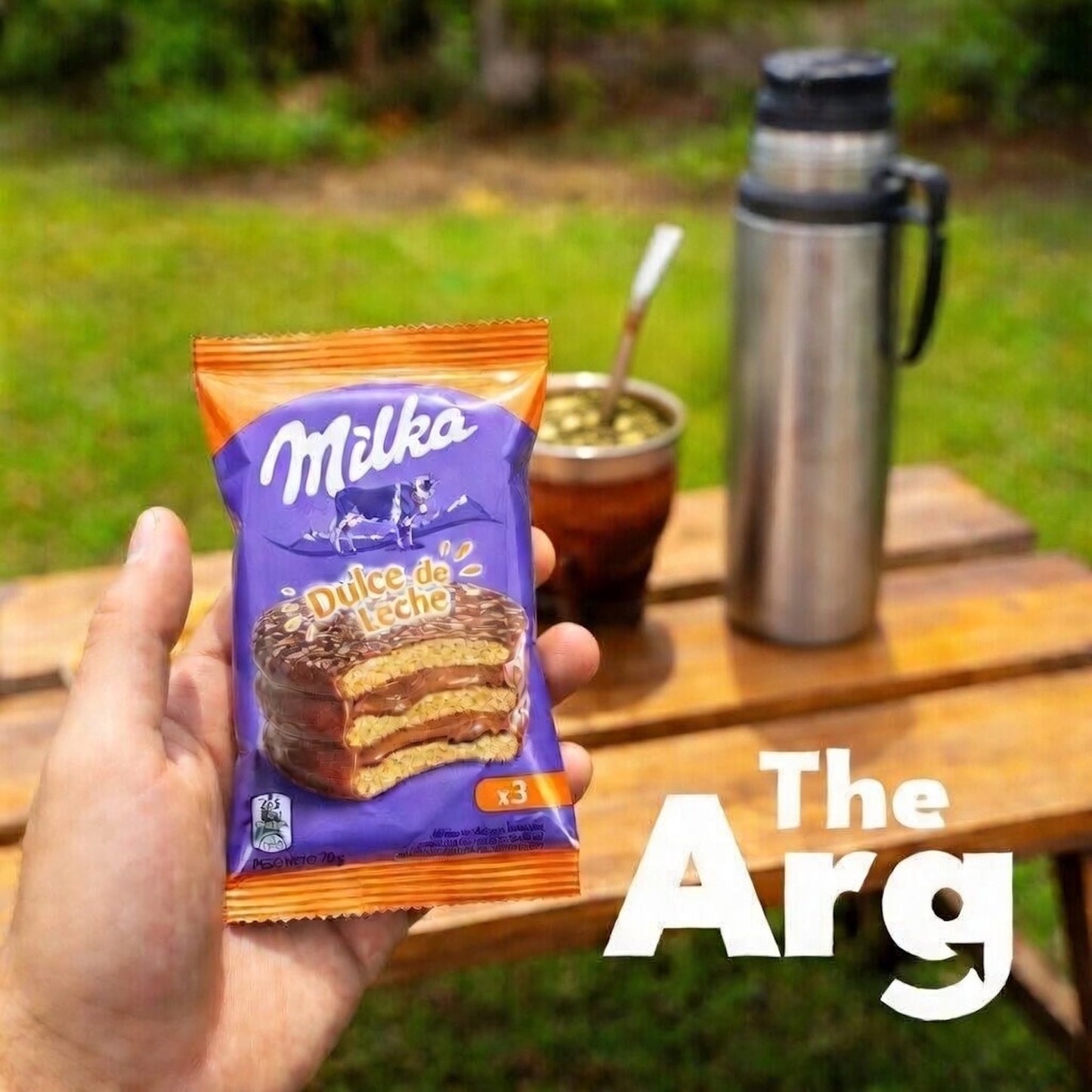 Milka Triple Alfajor with Dulce de Leche 70g / 2.4 oz | Chocolate Covered Cookie