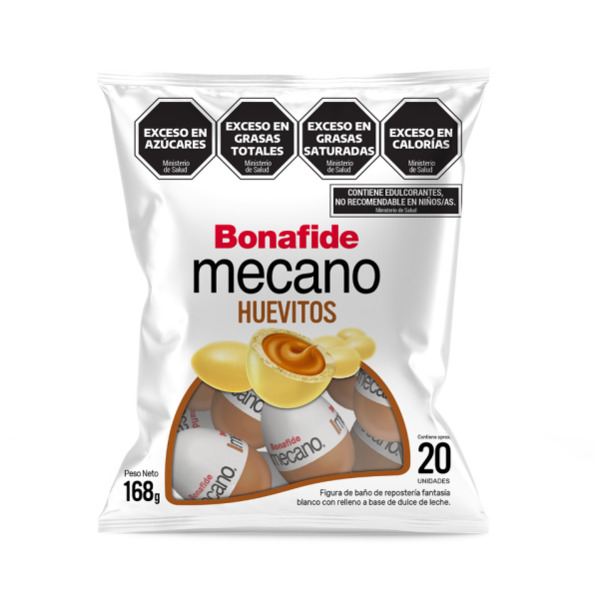 Mini Easter Eggs Mecano White Chocolate 126g - Creamy white chocolate mini Easter eggs.