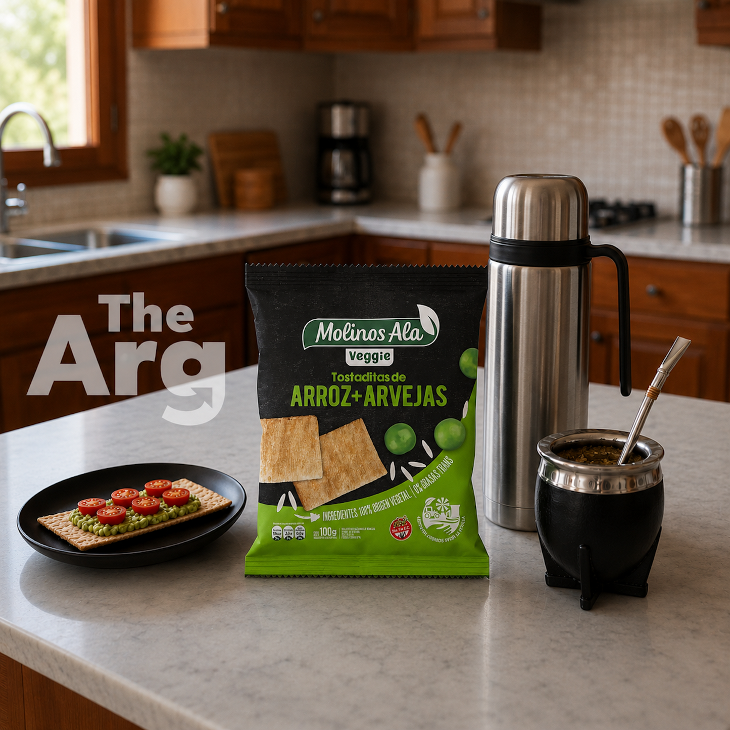 Molinos Ala Vegan Rice and Pea Toasts 100g | Argentine Vegan Snack