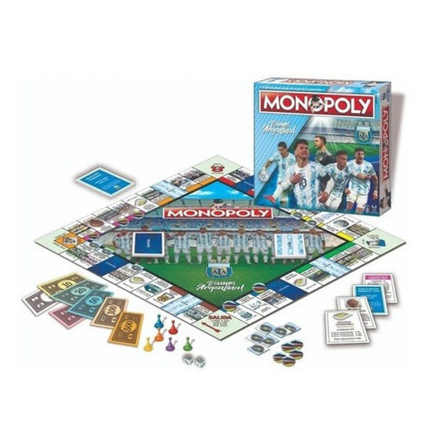 Monopoly Selección Argentina AFA Family Strategy Board Game by Toyco (Spanish).