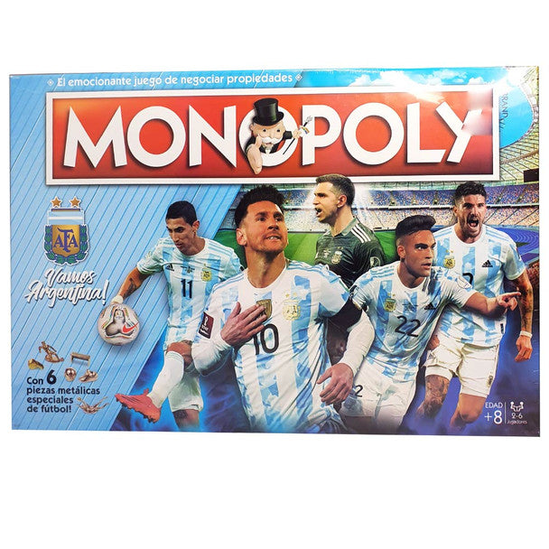 Monopoly Selección Argentina AFA Family Strategy Board Game by Toyco (Spanish).