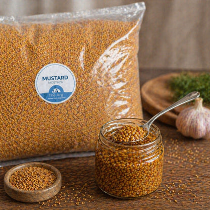 Yellow Mustard Seeds – Whole Grain Mustard for Pickling, Sauces & Cooking