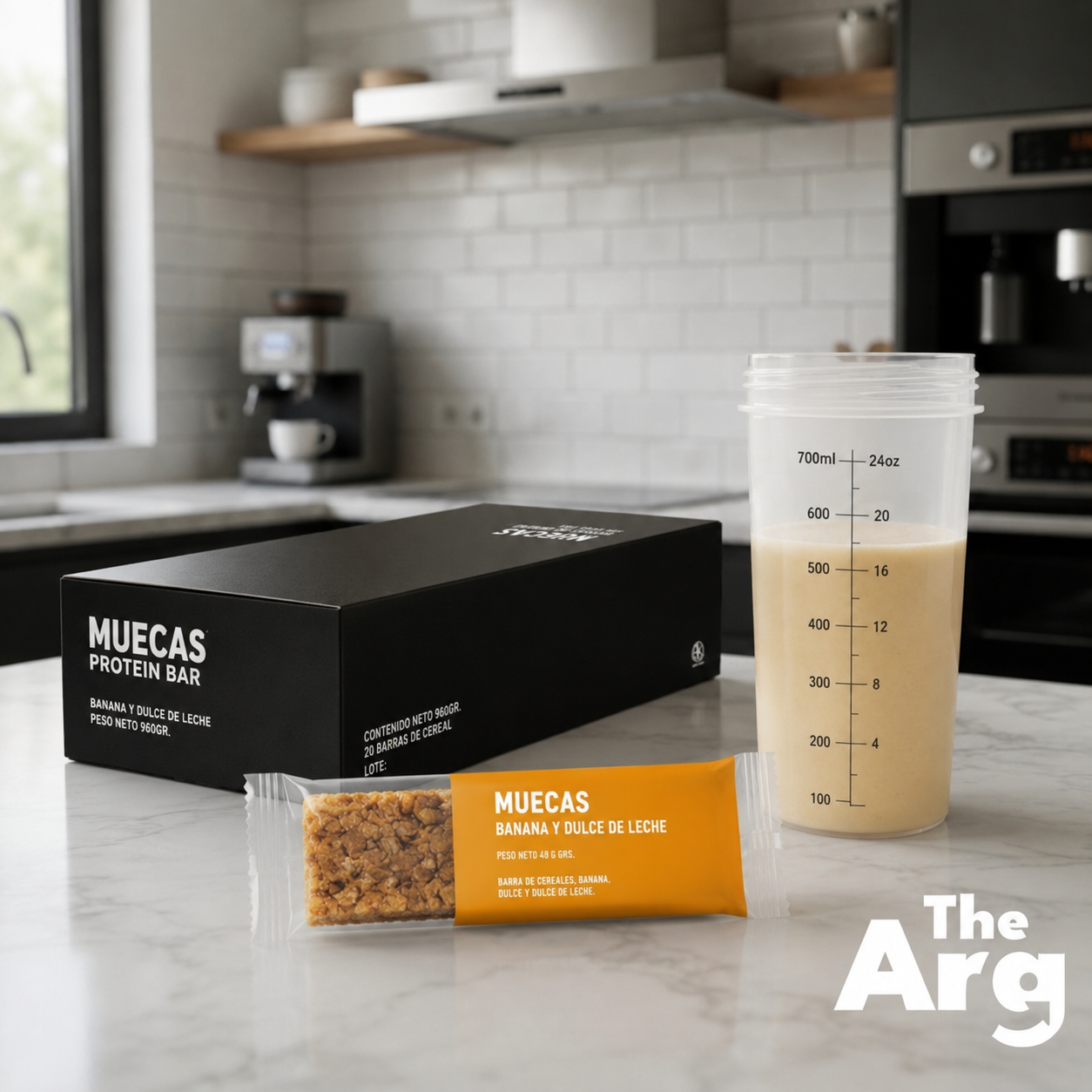 Muecas Banana and Caramel Cereal Bars Box of 16 Units – 720g / 1.58 lb