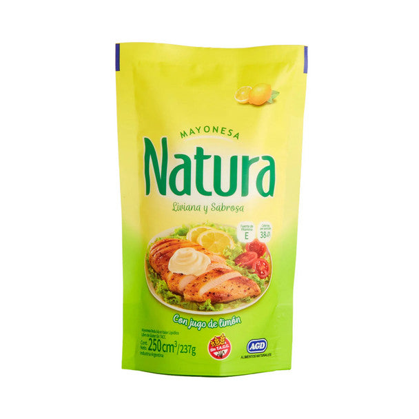 Natura Mayonesa con Jugo de Limón Classic Mayonnaise in Pouch, 237 g / 8.35 oz