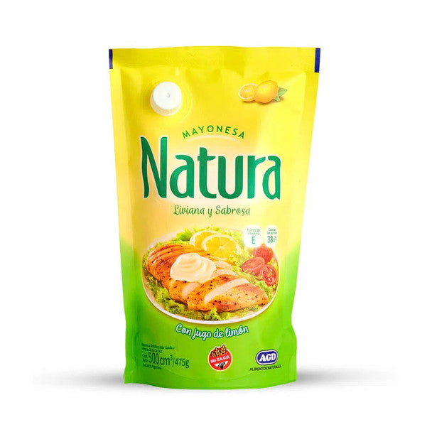 Natura Mayonesa con Jugo de Limón Classic Mayonnaise in Pouch, 475 g / 4.4 lb