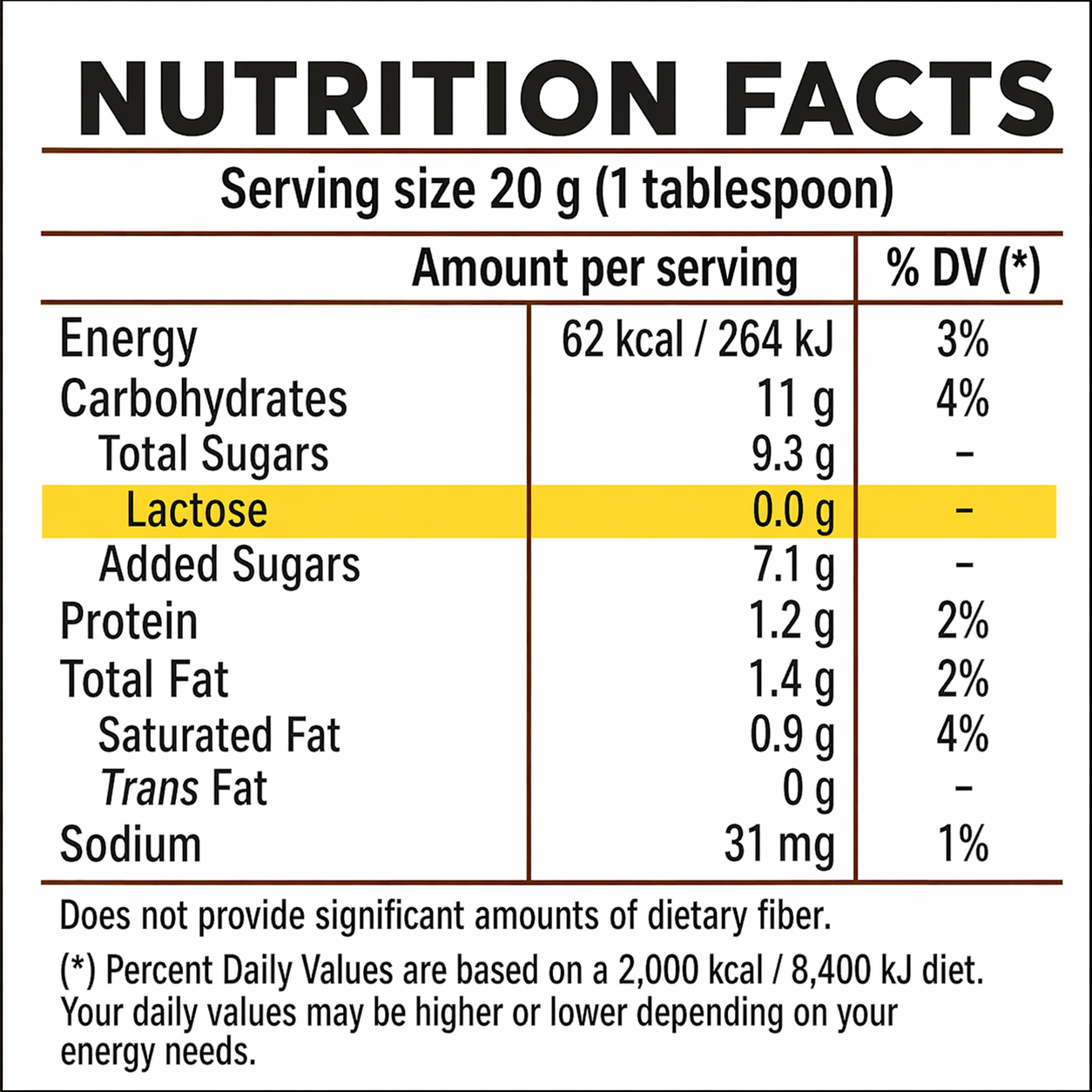 La Serenisima Dulce de Leche "Zero Lactose" Gluten Free 250g / 8,82 oz