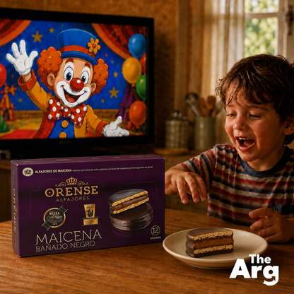 Orense Cornstarch Alfajores Covered in Dark Chocolate 12u 775g