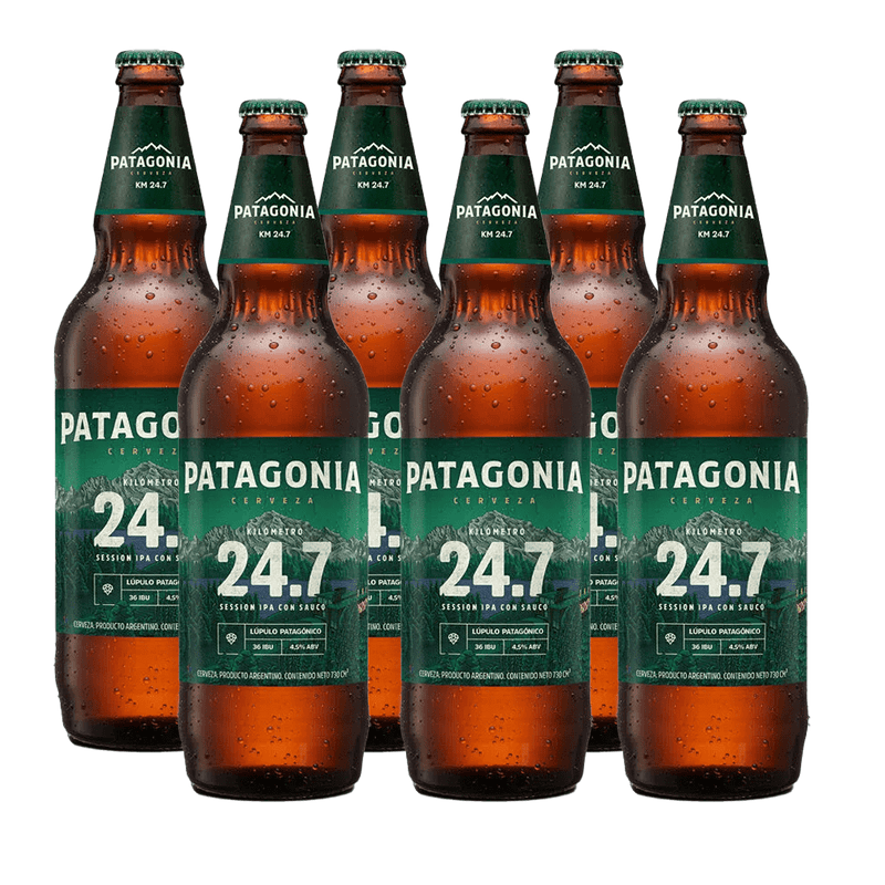 Patagonia IPA 24.7 Beer 730ml x6 units.